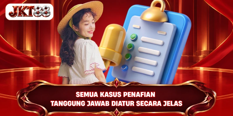 Semua kasus penafian tanggung jawab diatur secara jelas